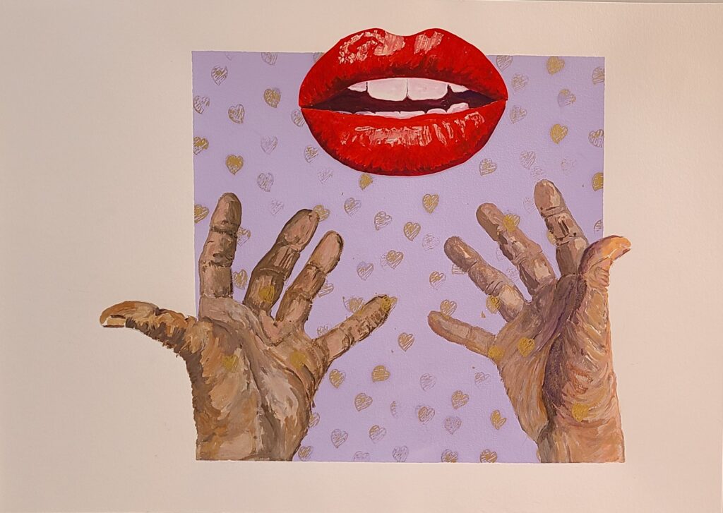 Peinture-collage de Régine Cornillon 3