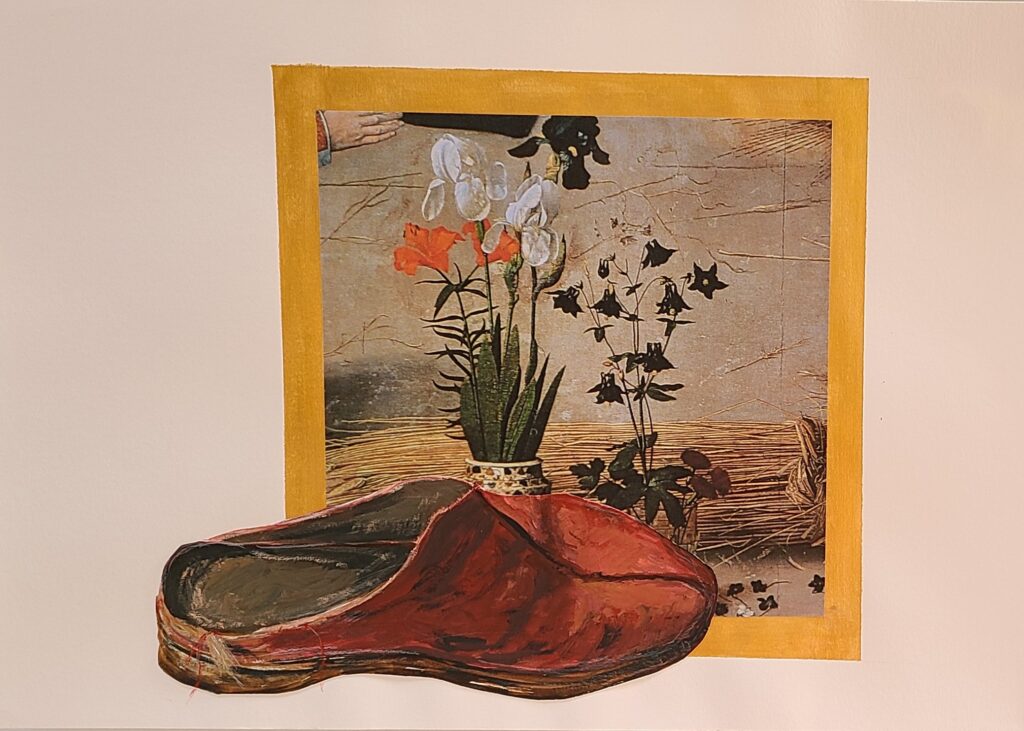 Peinture-collage de Régine Cornillon 2